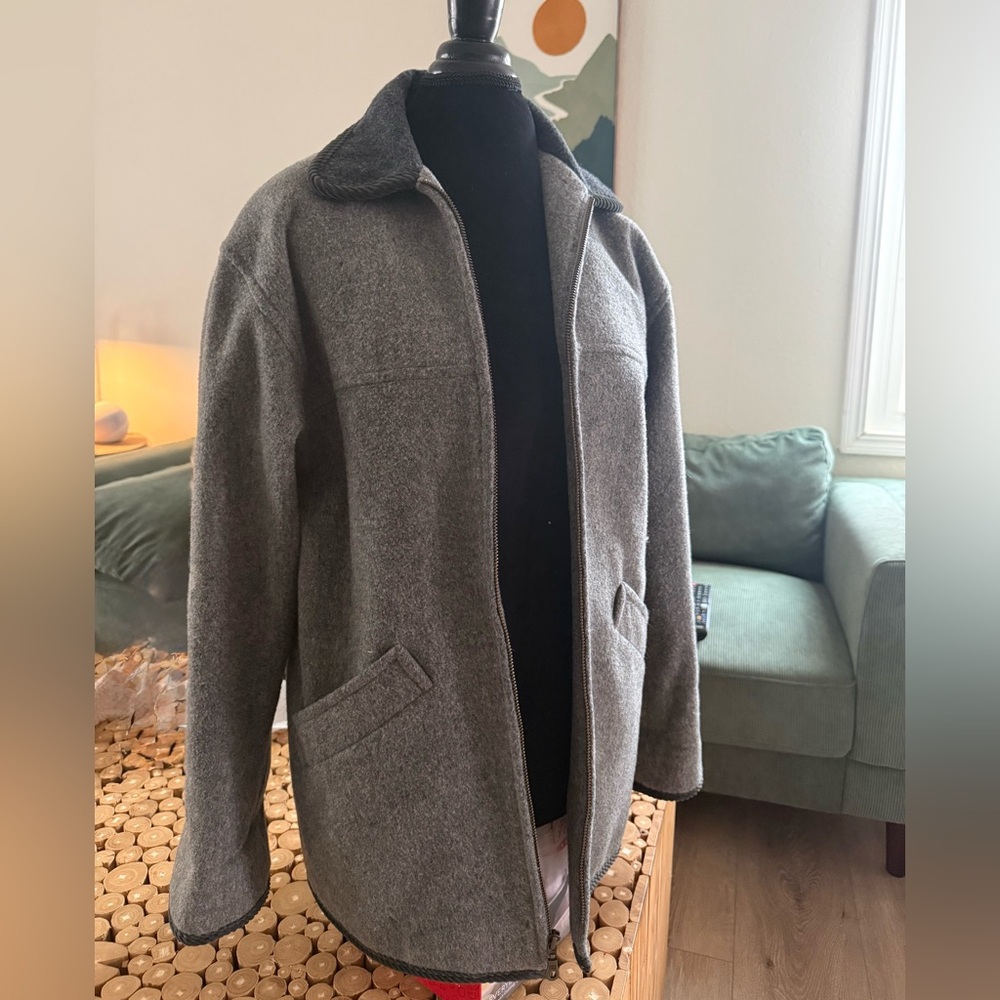 St. John's Bay Light Gray Petite Coat